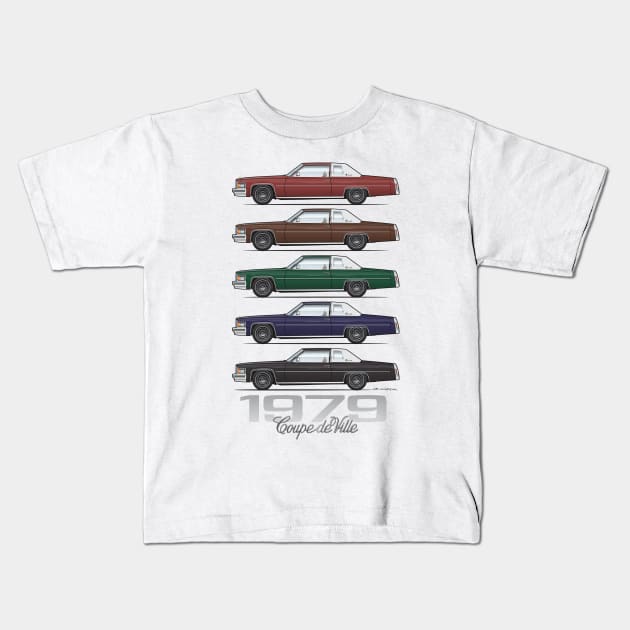 5 Coupe DeVille D Kids T-Shirt by JRCustoms44